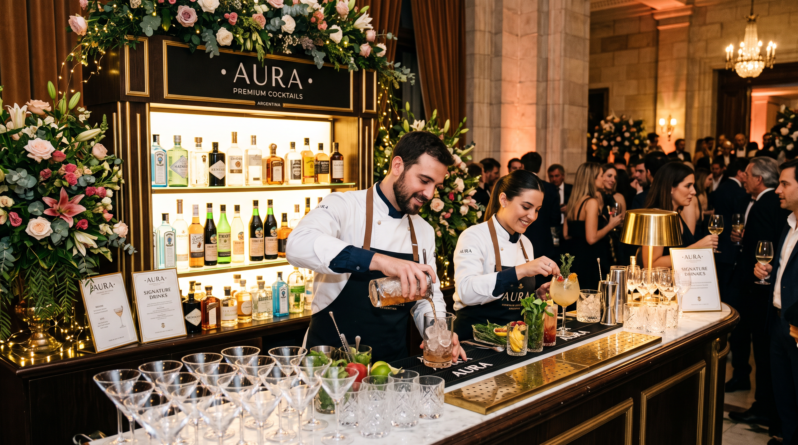 Servicio VIP en evento de lujo