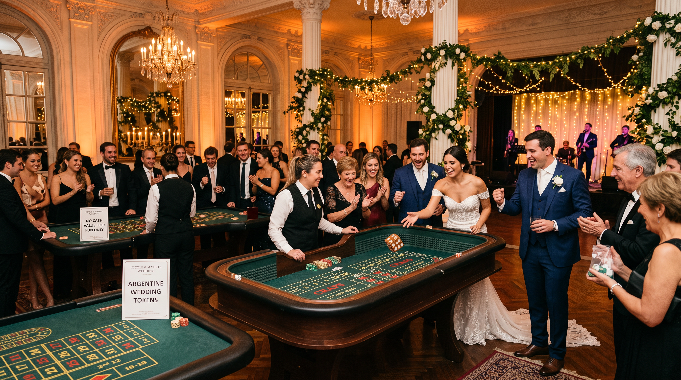 Boda elegante con show de entretenimiento exclusivo